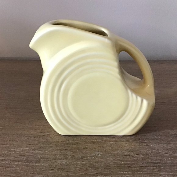 Fiesta Yellow Miniature Disk Pitcher - Picture 3 of 8